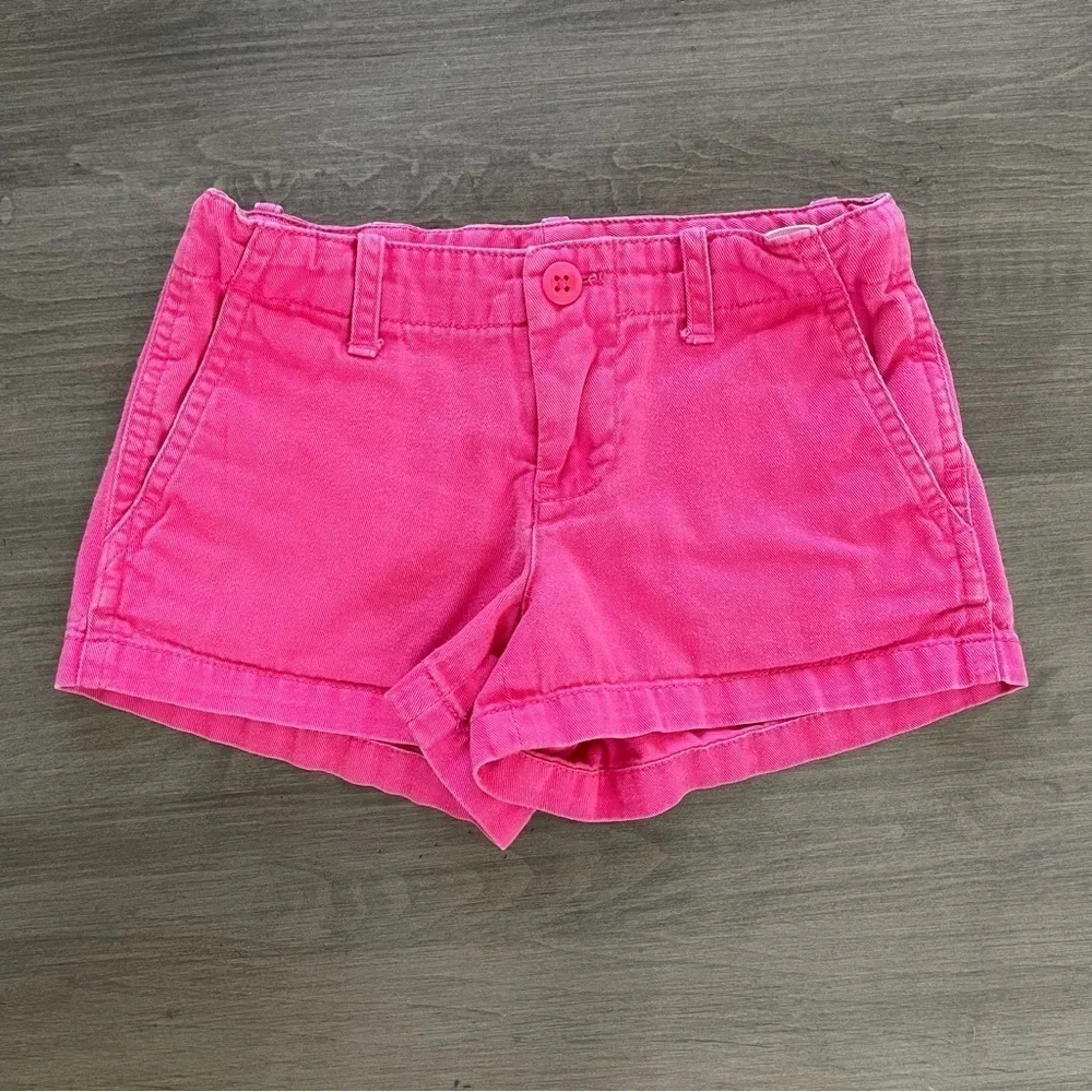 Ralph Lauren girls classic chino pink shorts size 5